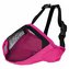 Náhubek pro krátkonosá plemena, polyester M 27 cm růžový - DOPRODEJ