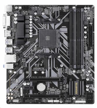GIGABYTE MB Sc AM4 B450M DS3H, AMD B450, 4xDDR4, VGA, mATX