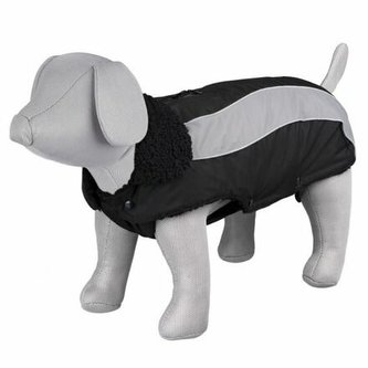 Zimní obleček MARNE černý, s průvlekem na vodítko - DOPRODEJ - S:33cm, hruď:36-42cm, krk:32-36cm