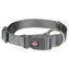 Obojek PREMIUM - grafit - M-L:35-55cm/20mm