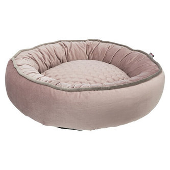 LIVIA kulatý sametový pelech, ø 50 cm,  starorůžová