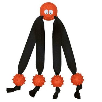 Míč z tvrdé gumy chobotnice s chapadly 24 cm