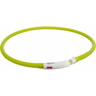 Flash USB svietiaci obojok XS-XL 70 cm / 10 mm, zelený (RP 0,30 €)