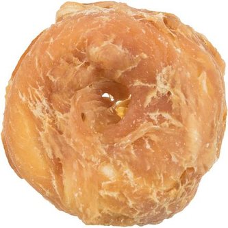 DENTAfun Chicken Chewing Rings, buvolí kroužky s kuřetem, ø 5 cm, 4ks/100g