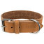 Rustic kožený obojok Heartbeat - hnedá - M:38-47cm/40mm