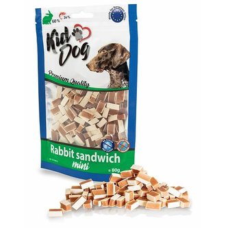 KIDDOG MINI králičí sendvič 80 g