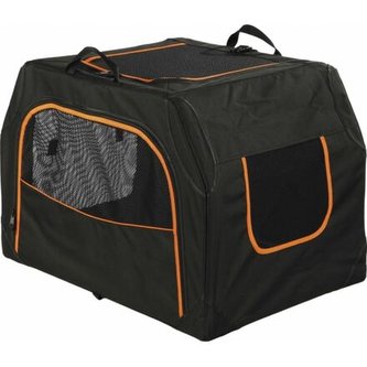 Transportní nylonový box Extend M 84x54x55 cm černo/oranžový - DOPRODEJ