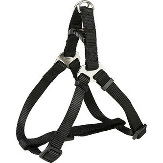 Postroj PREMIUM - černý - L:hruď:65-80cm/25mm