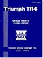 Triumph Parts Catalogue: Tr4