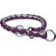 Nylonový obojek kulatý CAVO - fialovo/stříbrná DOPRODEJ - L:47-55cm/18mm