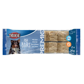 PREMIO Fish Bars, žvýkací pamlsek se 79% rybího masa, 2 x 30g
