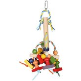 Natural Living - barevná dřevěná závěsná hračka 31 cm
