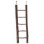 Natural Living dřevěný žebřík přírodní dřevo 5 příček/26 cm