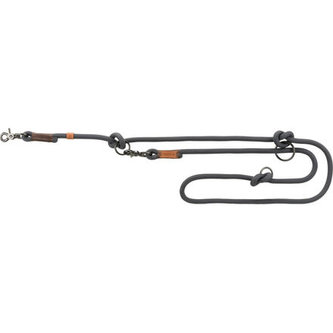 BE NORDIC predlžovacie vodítko - tmavošedá/hnedá - SM:2,00m/8mm