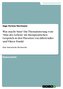 Was macht Sinn?  Die Thematisierung vom 'Sinn des Lebens' im therapeutischen Gespräch in den Theorien von Alfred Adler und Vikto