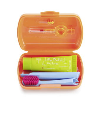 Curaprox Travel set oranžový unisex