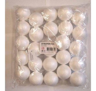 Playbox Polystyrénové gule 5 cm 25 ks