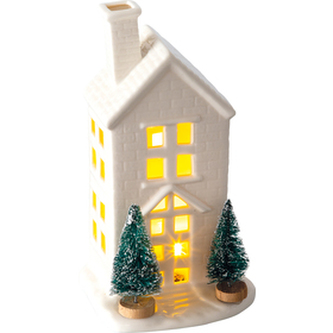 PORCELÁNOVÝ DOMČEK s LED 19,2 cm RETLUX RXL 393