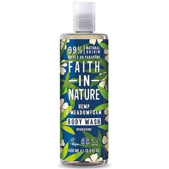 Faith in Nature Přírodní sprchový gel Konopí a mokřadka (Nourishing Body Wash) Objem 400 ml woman