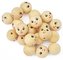 Playbox Korálky drevené hlavičky priemer 3 cm - tvár 20 ks