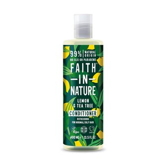 Faith in Nature Kondicionér Citrón & tea tree pro normální a mastné vlasy (Refreshing Conditioner) Objem 400 ml woman