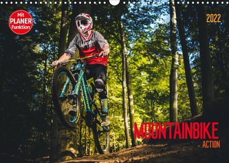 Mountainbike Action (Wandkalender 2022 DIN A3 quer)