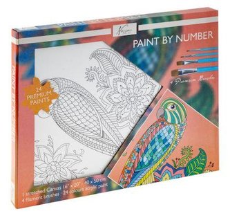 Nassau Malovaní na plátno 40 x 50 cm - Papoušek