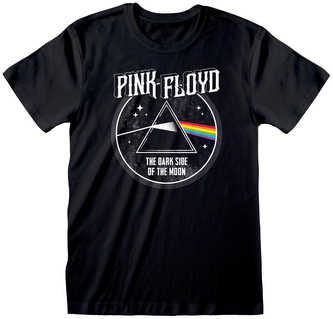 Pánské tričko Pink Floyd: Dark Side of the Moon Retro (2XL) černá bavlna