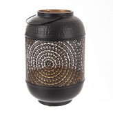 Svícen kov černý ORIENTAL 20x20x30 cm