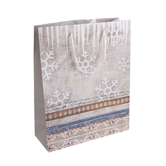 Taška dárková ZIMA 26x10x32 cm