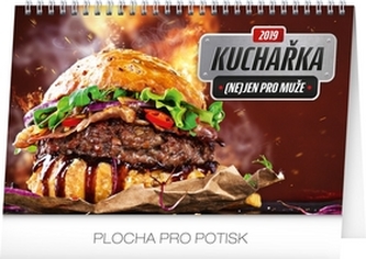 Kalendář stolní 2019  - Kuchařka (ne)jen pro muže, 23,1 x 14,5 cm
