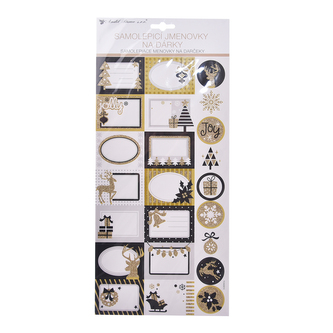 Jmenovka na vánoční dárky 23 ks 18x40 cm