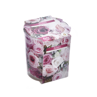 Svíčka s vůní Roses 100 g 7x7x8 cm