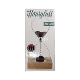 Hodiny přesýpací sklo s magnetem 6x14 cm