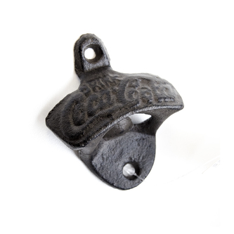 Otvírák lahví litina hnědý 8x7x3 cm