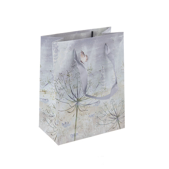 Taška dárková květy 18x10x23 cm