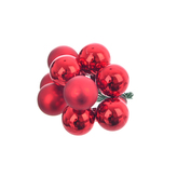 Přízdoba UH koule vánoční červená 10 ks pr. 2 cm