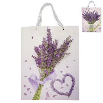 Taška dárková levandule 32x10x44 cm