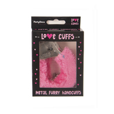 Pouta plyš růžová 2 klíče