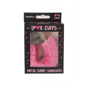 Pouta plyš růžová 2 klíče