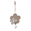 Květina dřevo závěsná korálek 10 cm