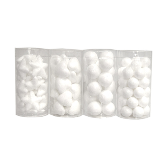 Přízdoby vánoční bílé