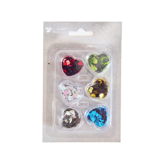 Přízdoba UH flitr srdíčka 18 g