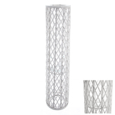 Svícen proutí bílý 21x21x95 cm