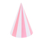 Klobouček papír párty růžový 6 ks 16 cm