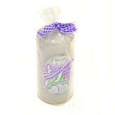 Svíčka lavender kiss šedá válec 6x13 cm
