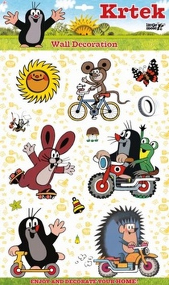 3D samolepky na zeď Krtek