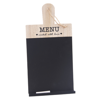 Tabuľa drevo menu 24x3x45 cm