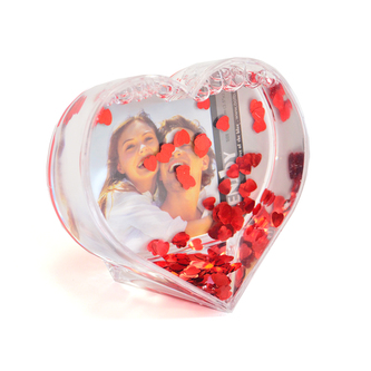 Fotorámik UH/gliter 3D srdce 10x5x10 cm