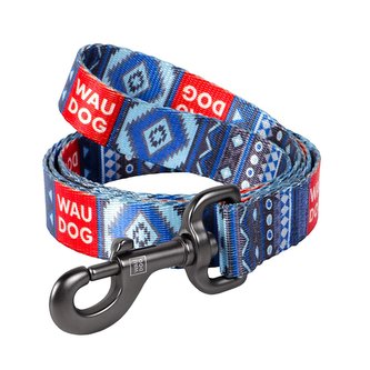 Vodítko nylonové Waudog Ethno Blue (122cm/1,0cm)